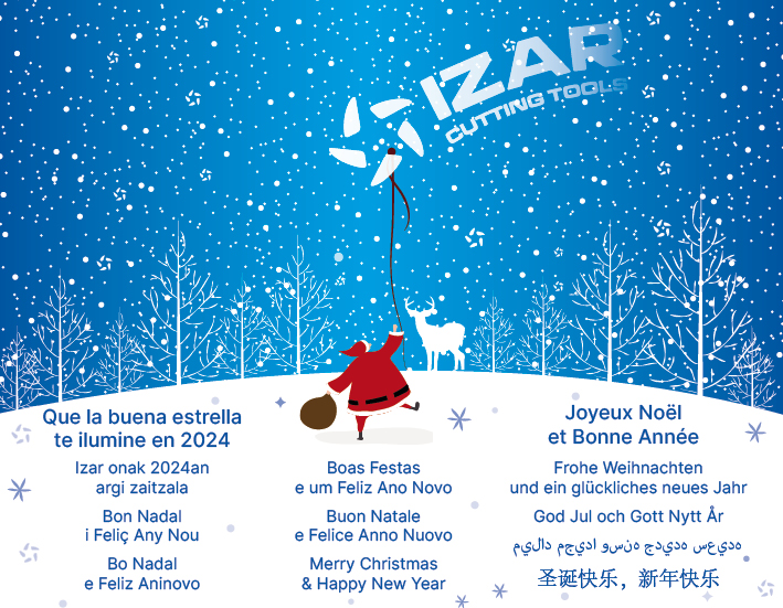IZAR felicitacion Navidad 2023. 180x140 multilingue firma mail